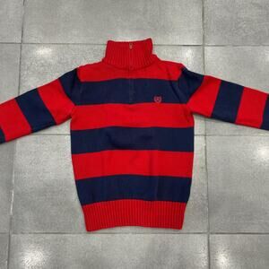 Red and navy striped chaps
